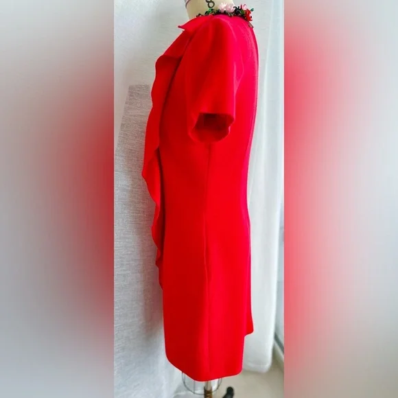 Stunning Red  Dress Italian Size 42. US size S.  MSGM valentines 💝 day - Picture 8 of 17